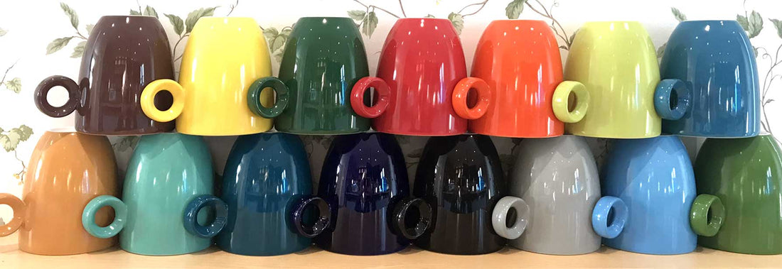 Gekleurde Koffiekopjes bij Van Hilst Koffie en Thee