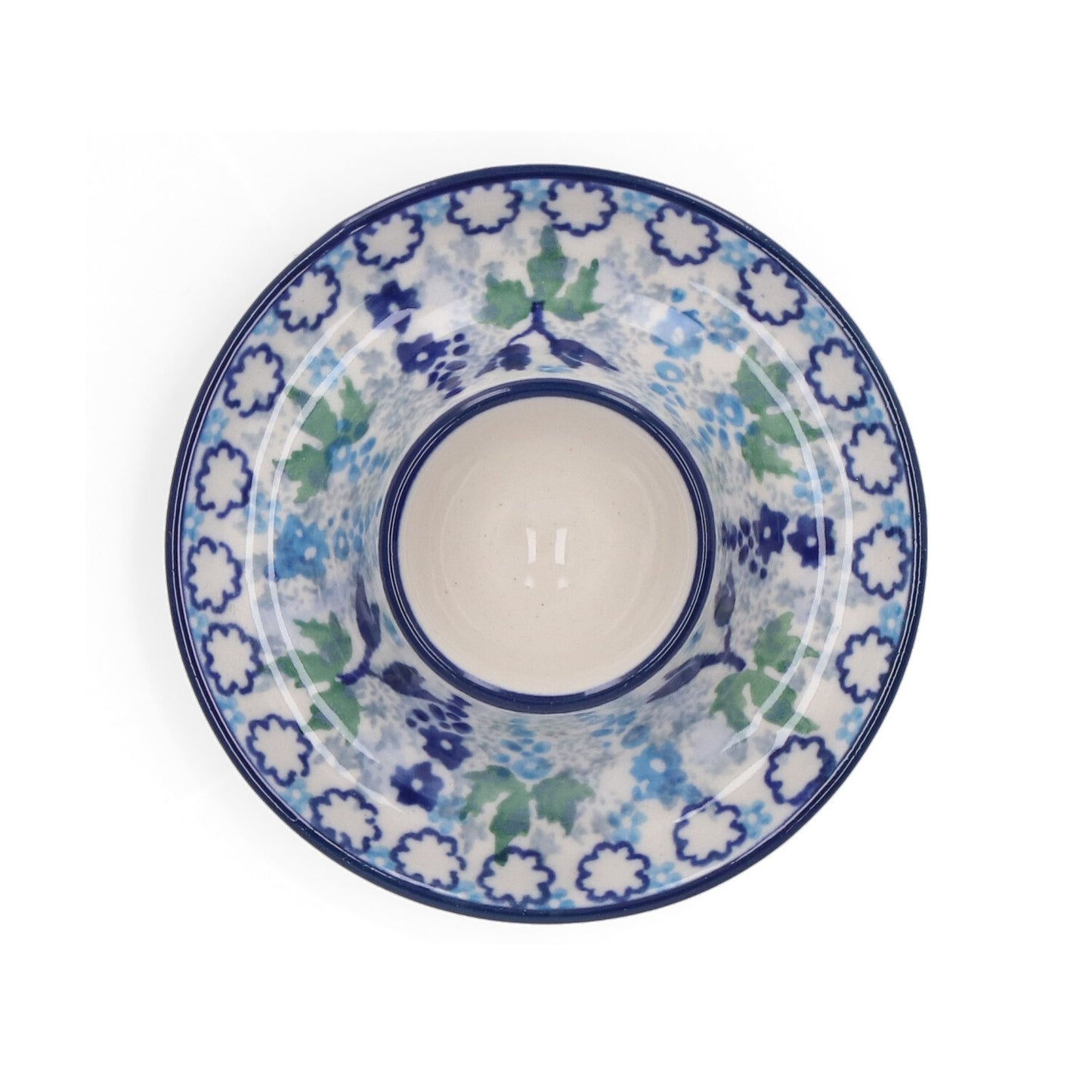 Eierdopje plat - Blue Garden