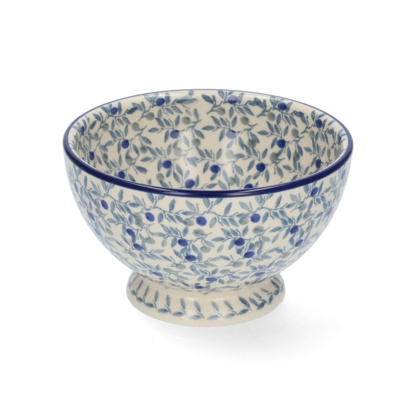 Kom op voet 630 ml - Blue Olive