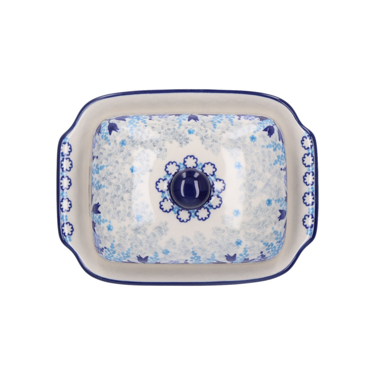 Botervloot met bord - Blue Garden