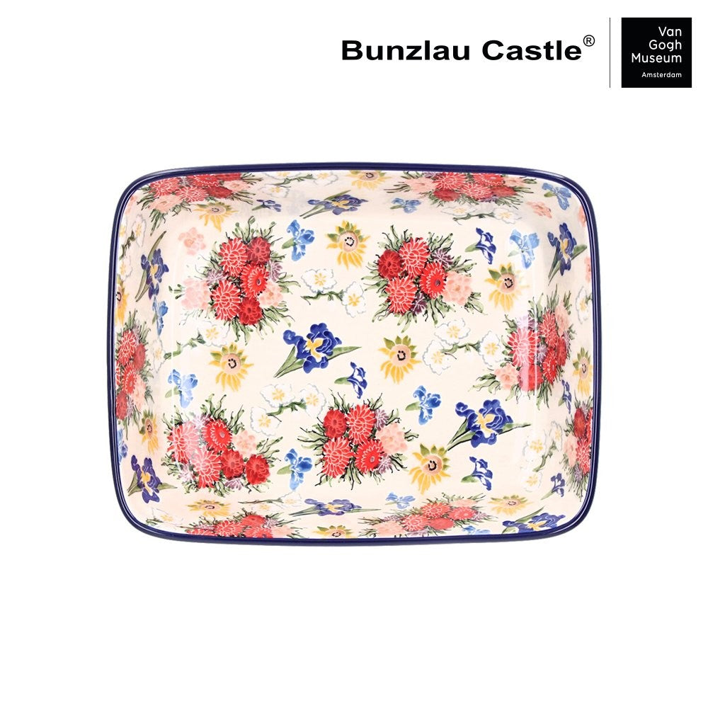 Ovenschaal Rechthoekig 1880 ml - VGM Vincent’s Flowers UNIKAT