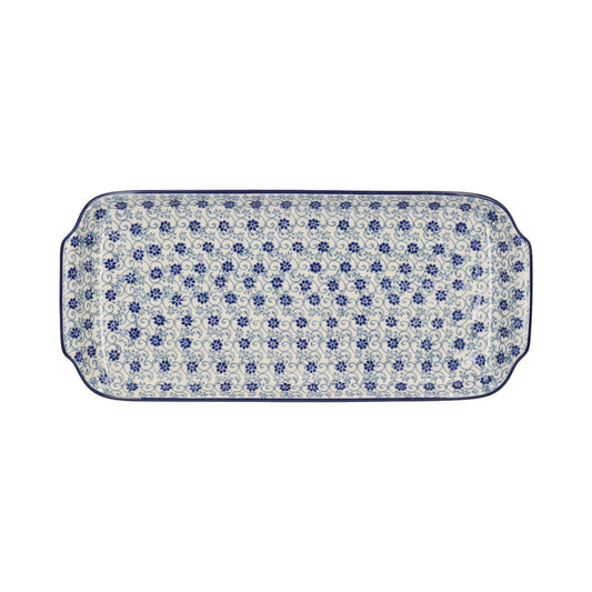 Cakeschaal langwerpig - Flower Fountain