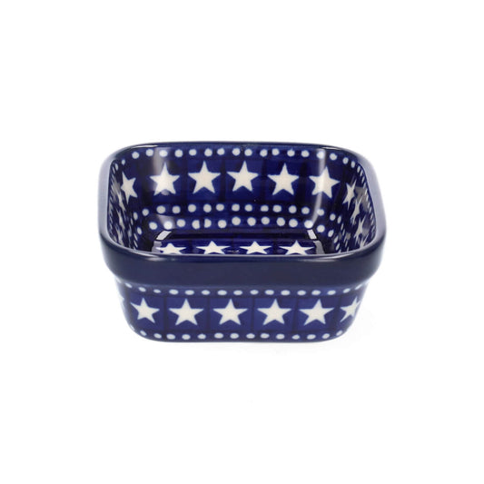 Vierkante kom 170 ml - Blue Stars