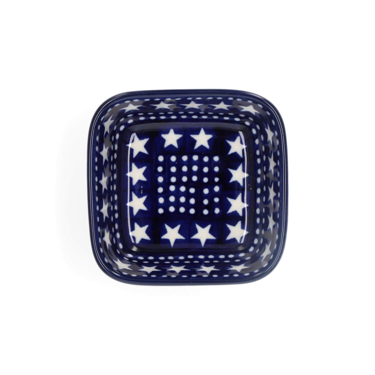 Vierkante kom 170 ml - Blue Stars