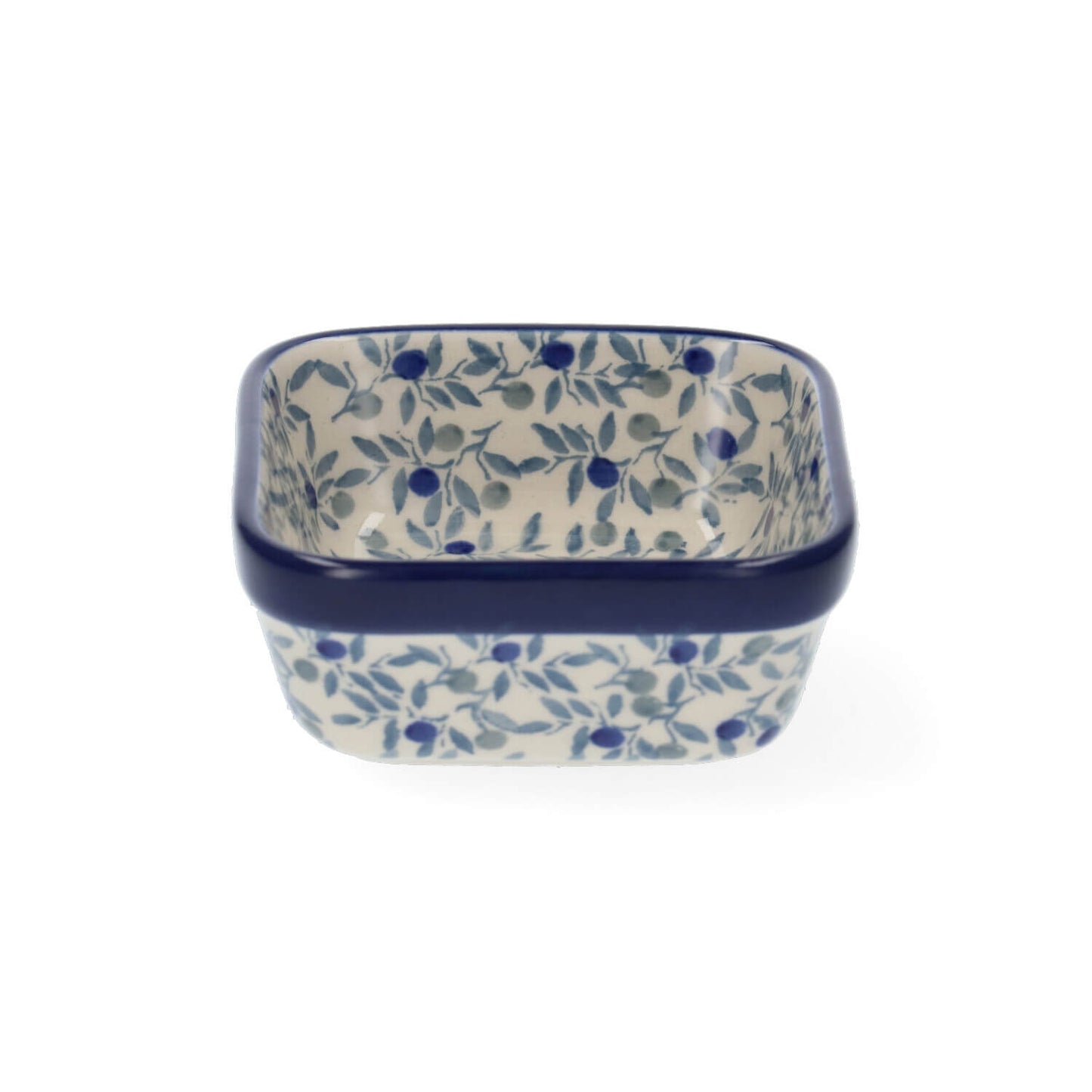 Quadratische Schale 170 ml - Blaue Olive