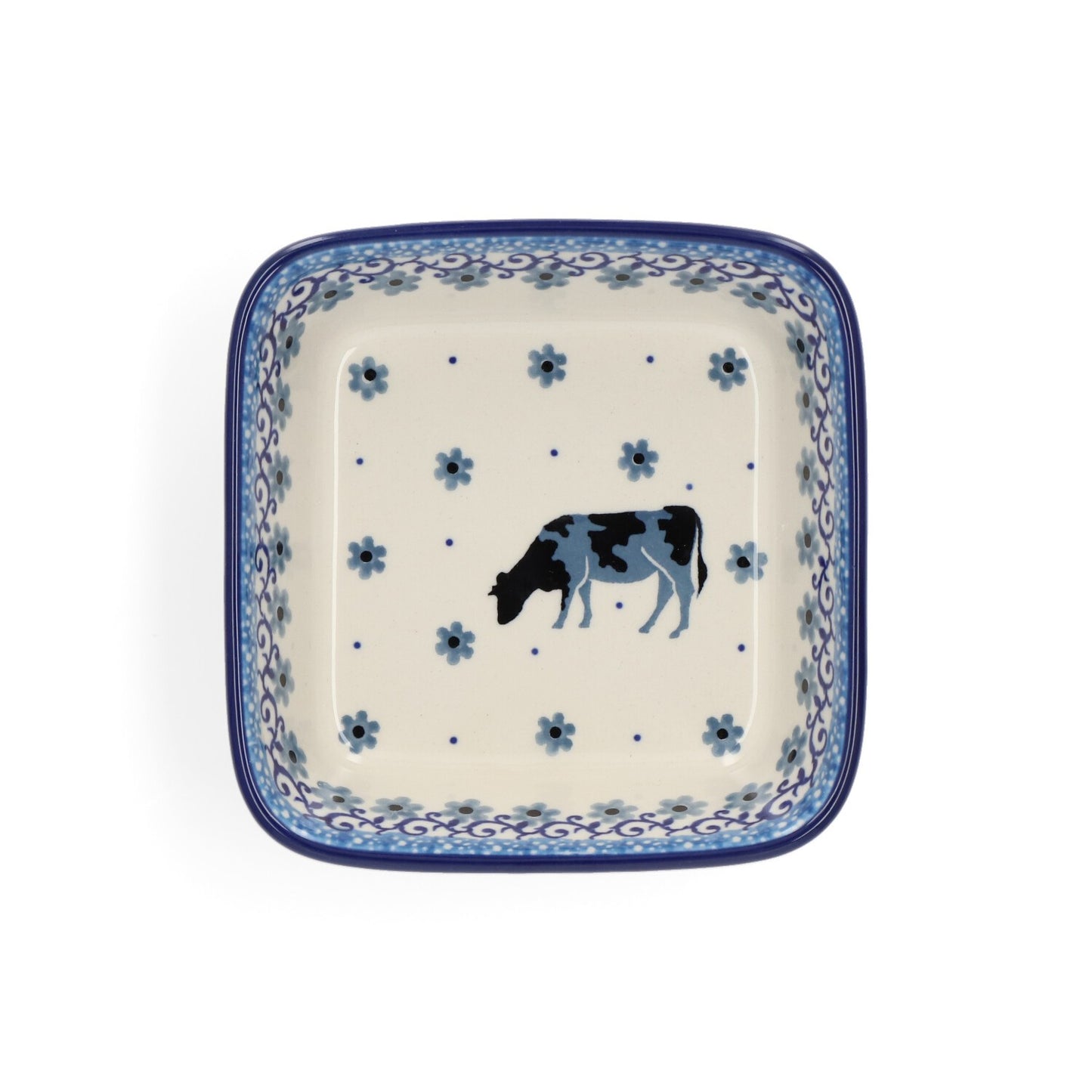 Bowl Square 350ml Cow