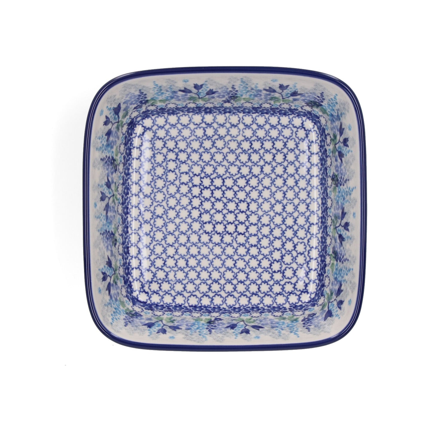 Ovenschaal Vierkant 1550 ml - Blue Garden