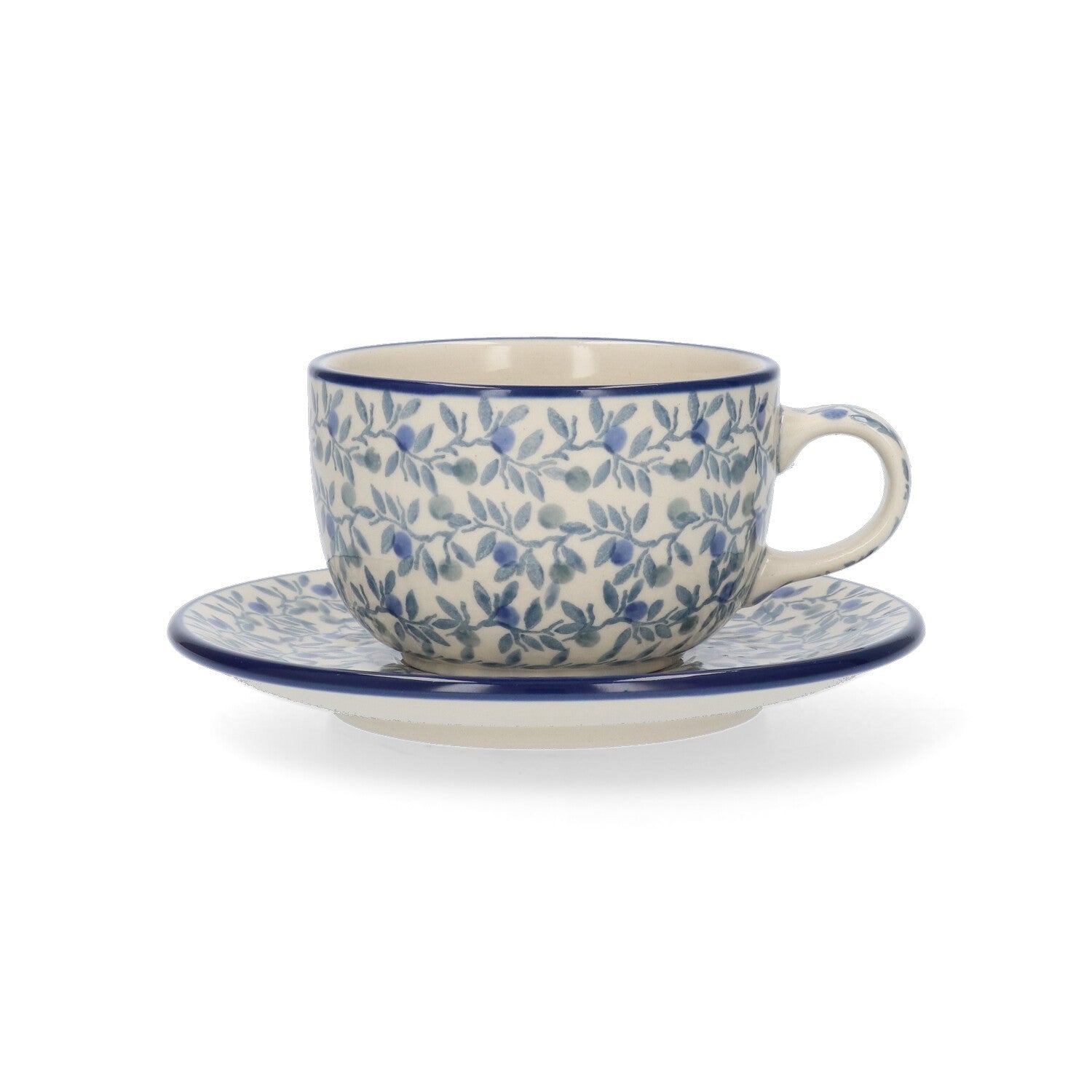 Kop en Schotel 230 ml - Blue Olive