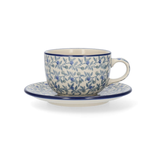 Kop en Schotel 230 ml - Blue Olive