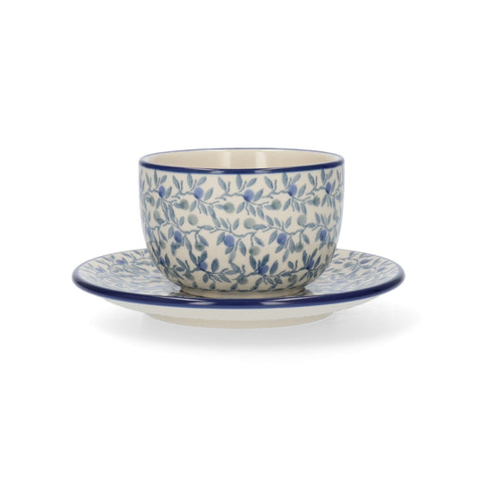 Kop en Schotel 230 ml - Blue Olive