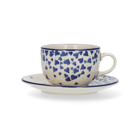 Kop en schotel 230 ml - Hearts