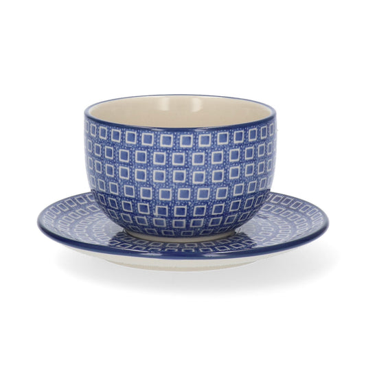Kop en Schotel 400 ml - Blue Diamond
