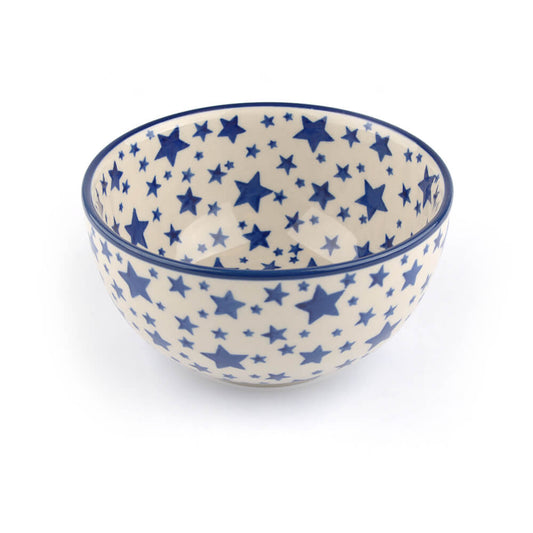Reisschale 600 ml - Weiße Sterne