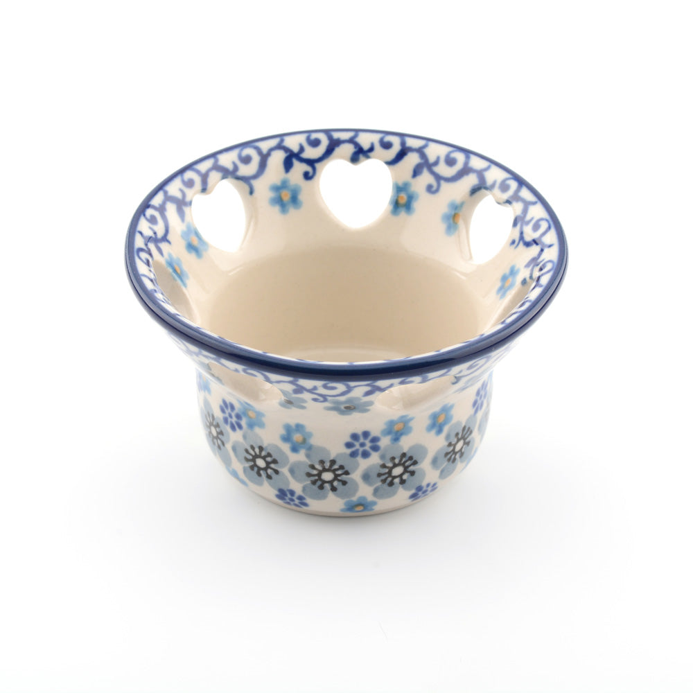Tealight Holder Heart Shaped With Holes Winter Garden