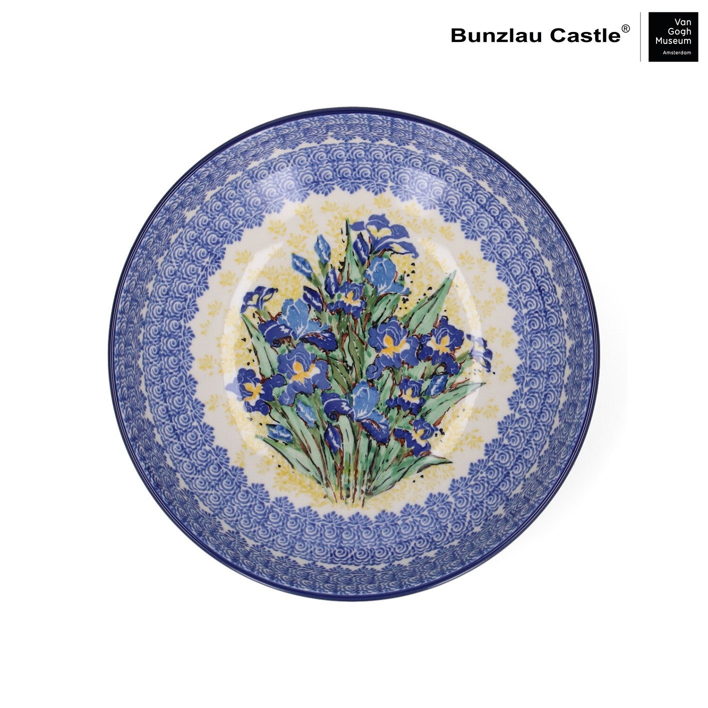 Serveerschaal 1250 ml - VGM Irises UNIKAT