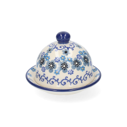 Butter Dish Round - Winter Garden