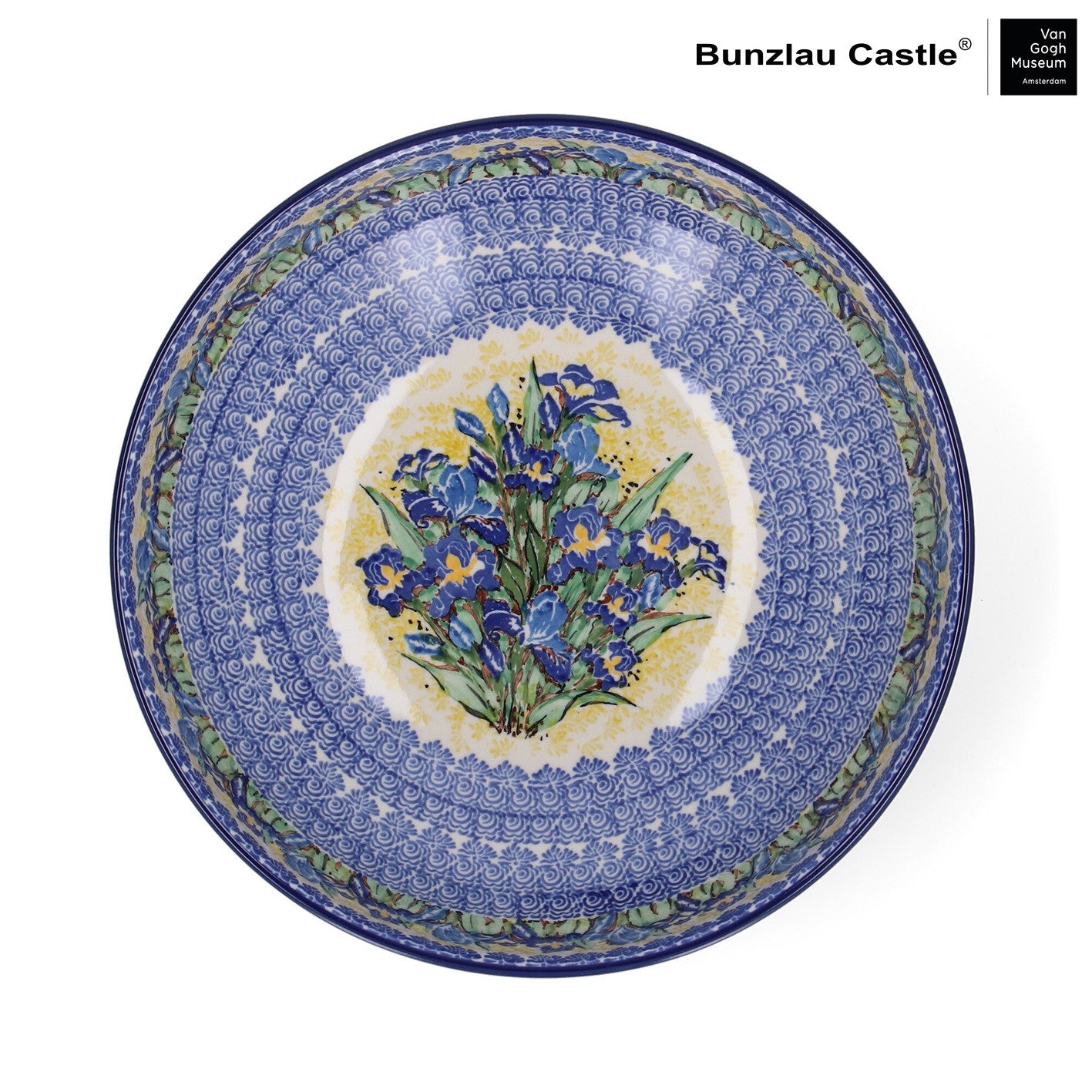 Serveerschaal 2650 ml - VGM Irises UNIKAT