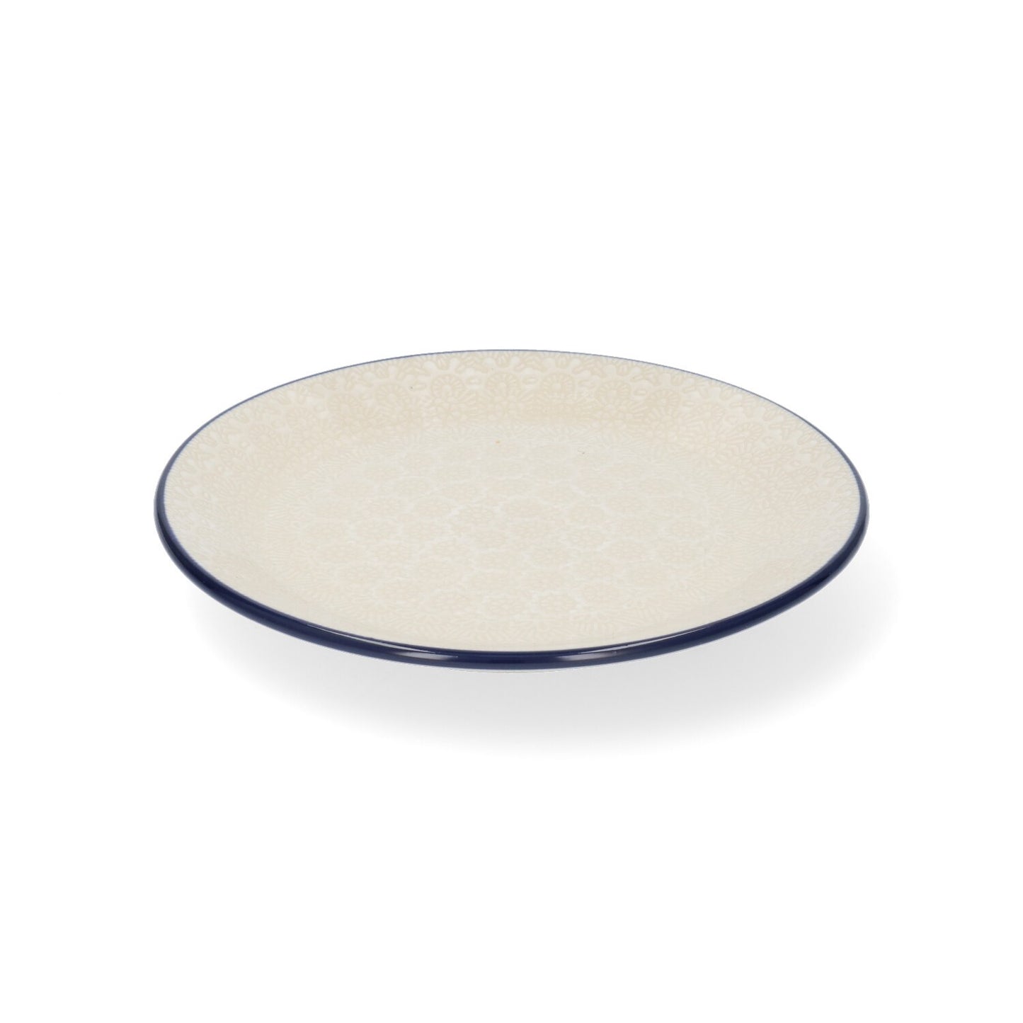 Teller flach Ø: 20 cm - Weiße Spitze