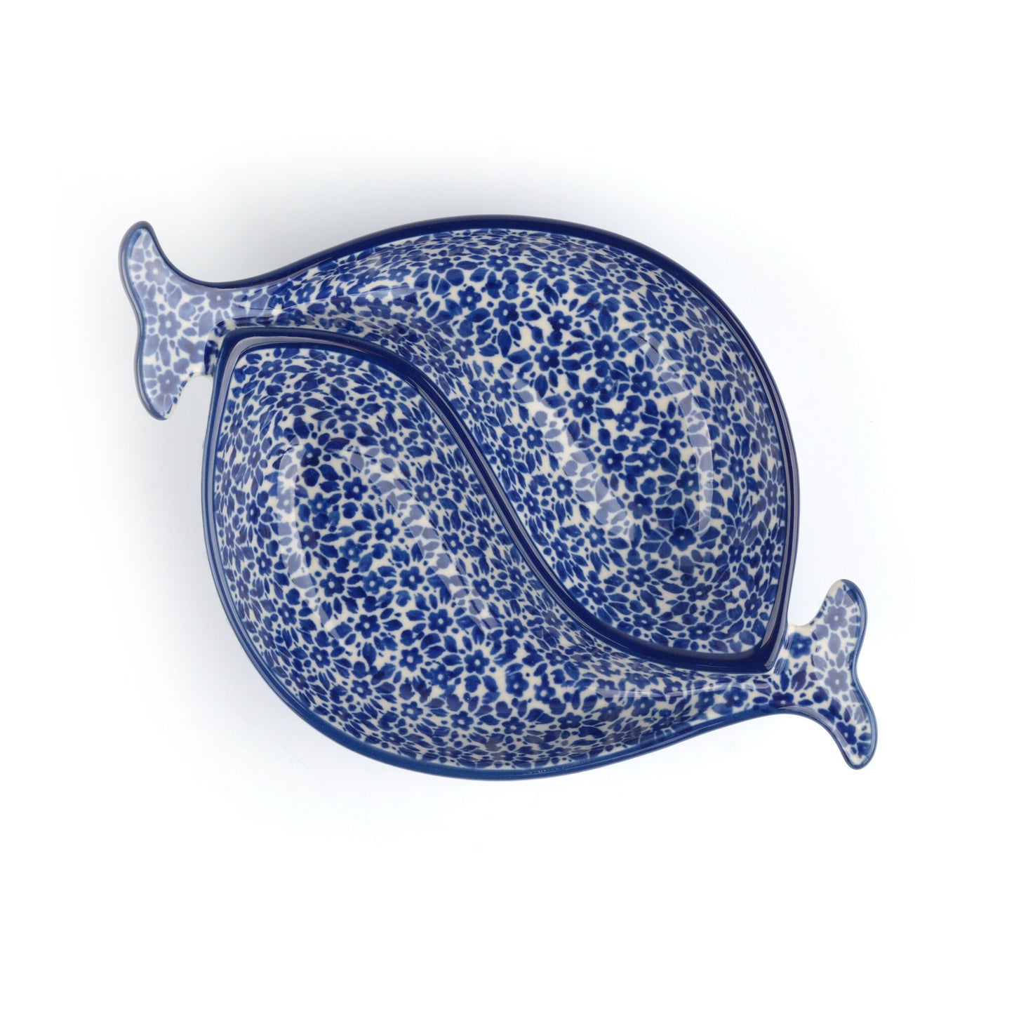 Bowl Fish Shaped Indigo