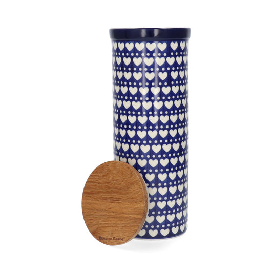 Spaghetti Container with Lid - Blue Valentine