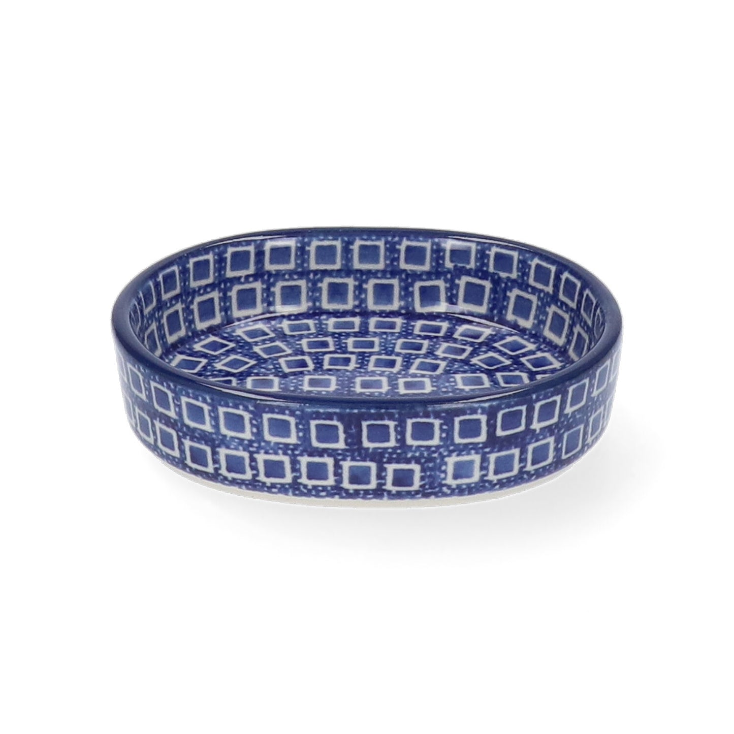 Schaal Plat Ovaal Klein - Blue Diamond