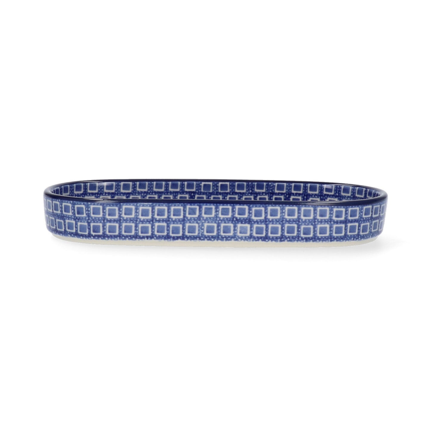 Schaal Plat Ovaal Lang - Blue Diamond