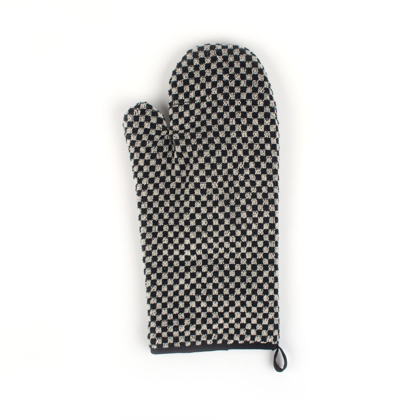 Ovenhandschoen Kleine Ruit Zwart CE