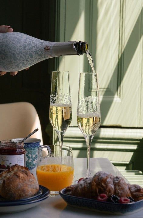 Champagne glas 195 ml - Wild Flowers