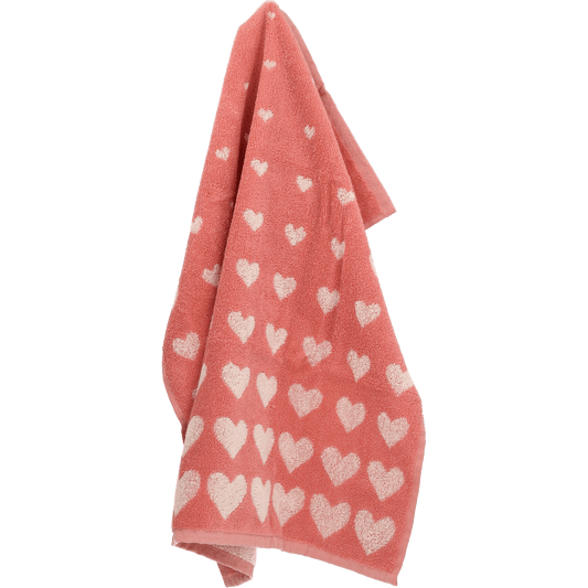 Keukendoek Hearts Roze