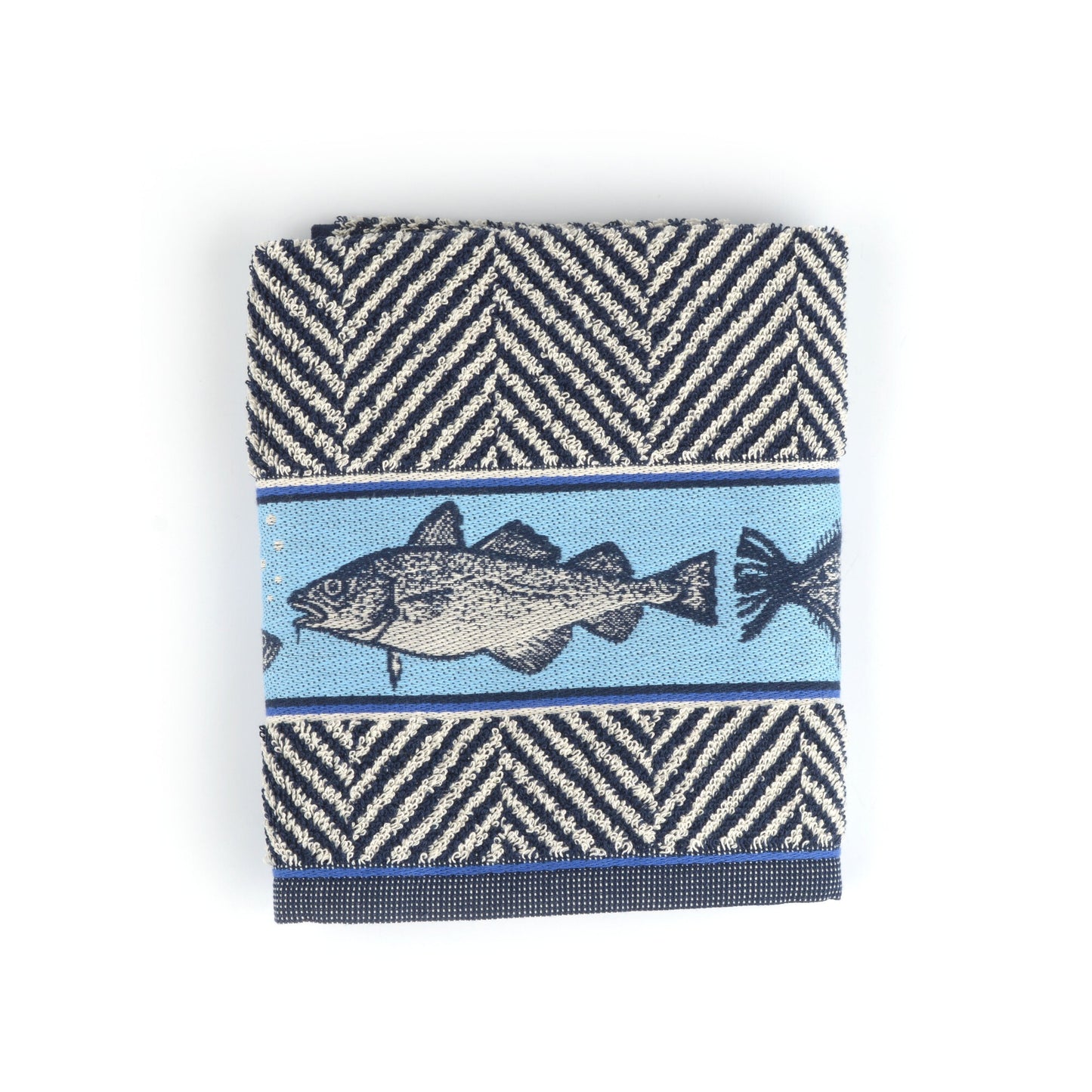 Keukendoek Vis Donkerblauw