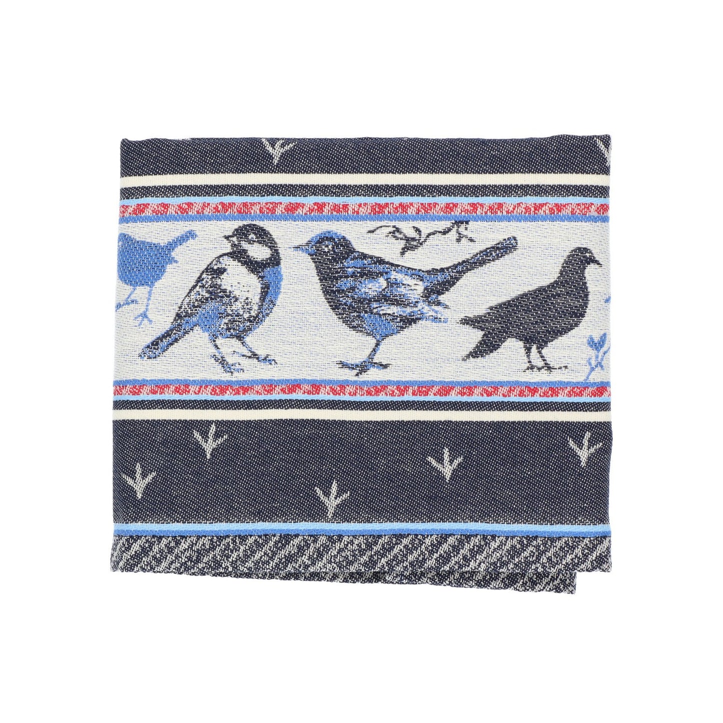 Theedoek Vogel Donkerblauw