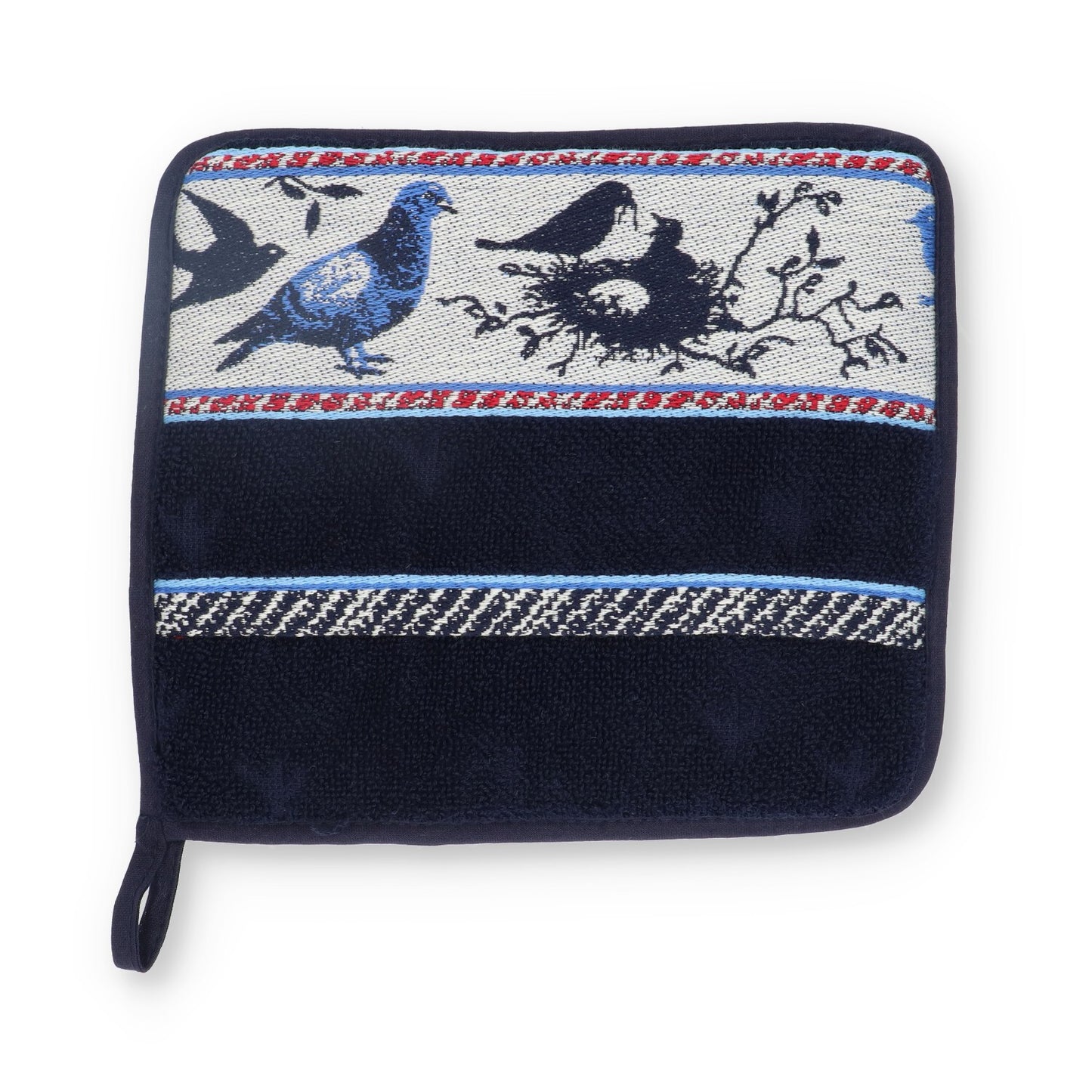 Pannenlap Vogels Donkerblauw CE