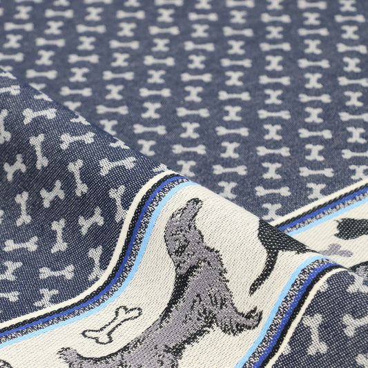 Theedoek Hond Donkerblauw