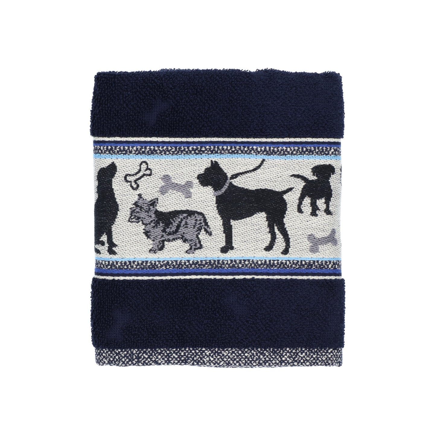 Keukendoek Hond Donkerblauw