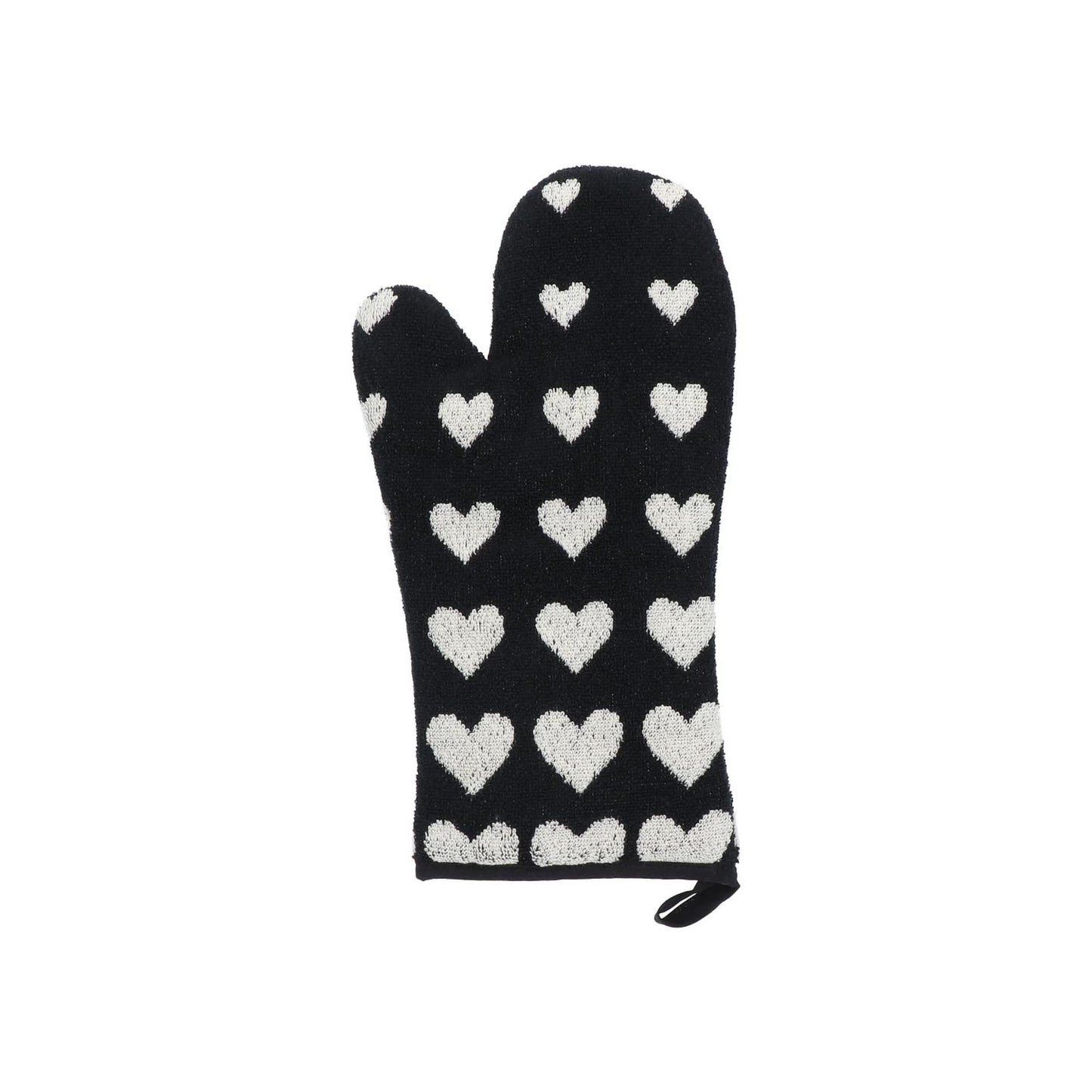 Ovenhandschoen Hearts Zwart CE