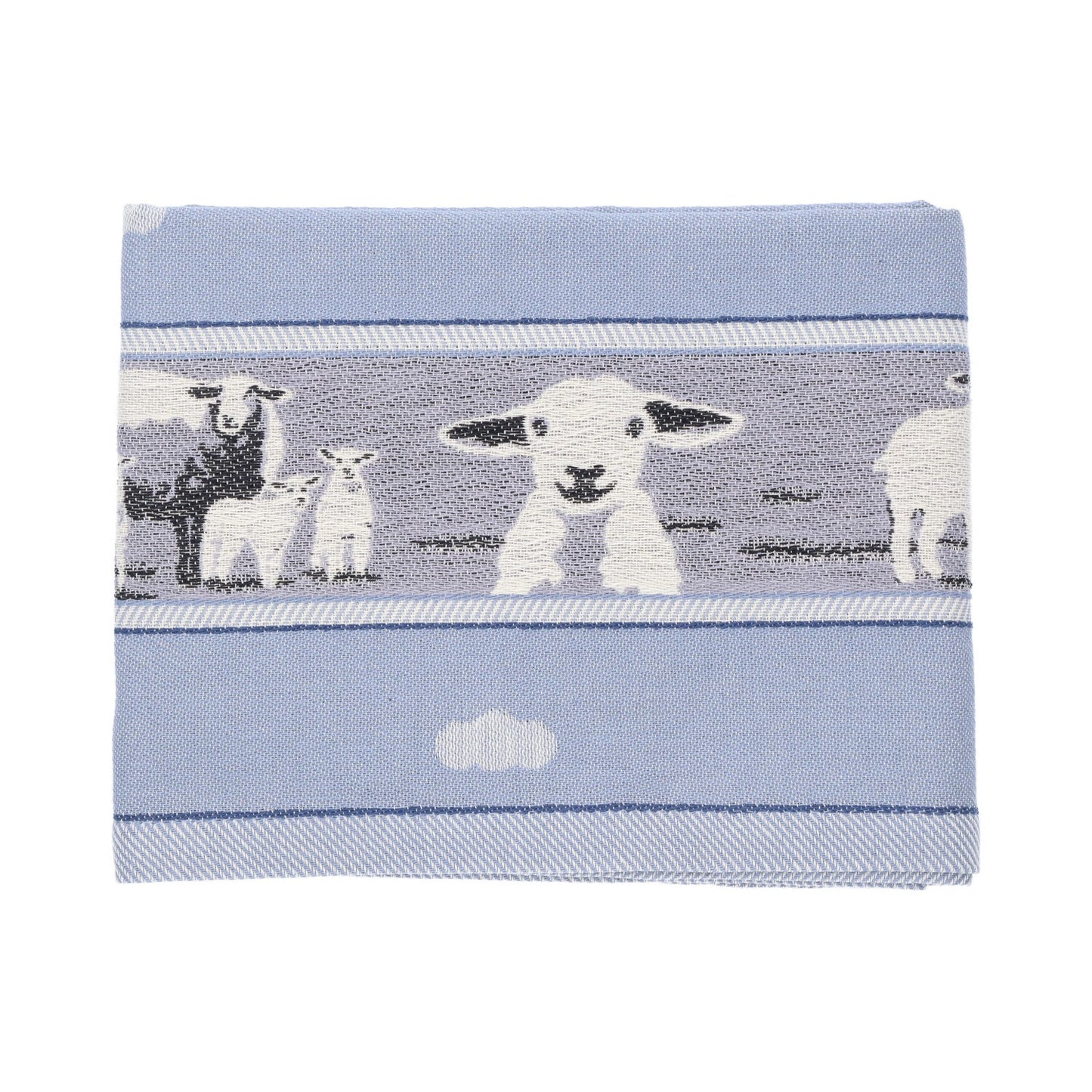 Theedoek Schaap Grijsblauw
