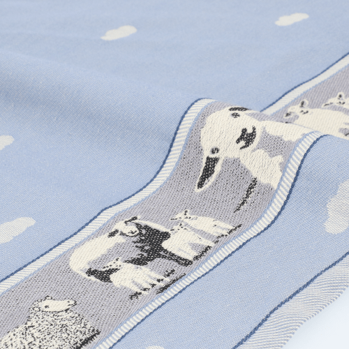 Theedoek Schaap Grijsblauw