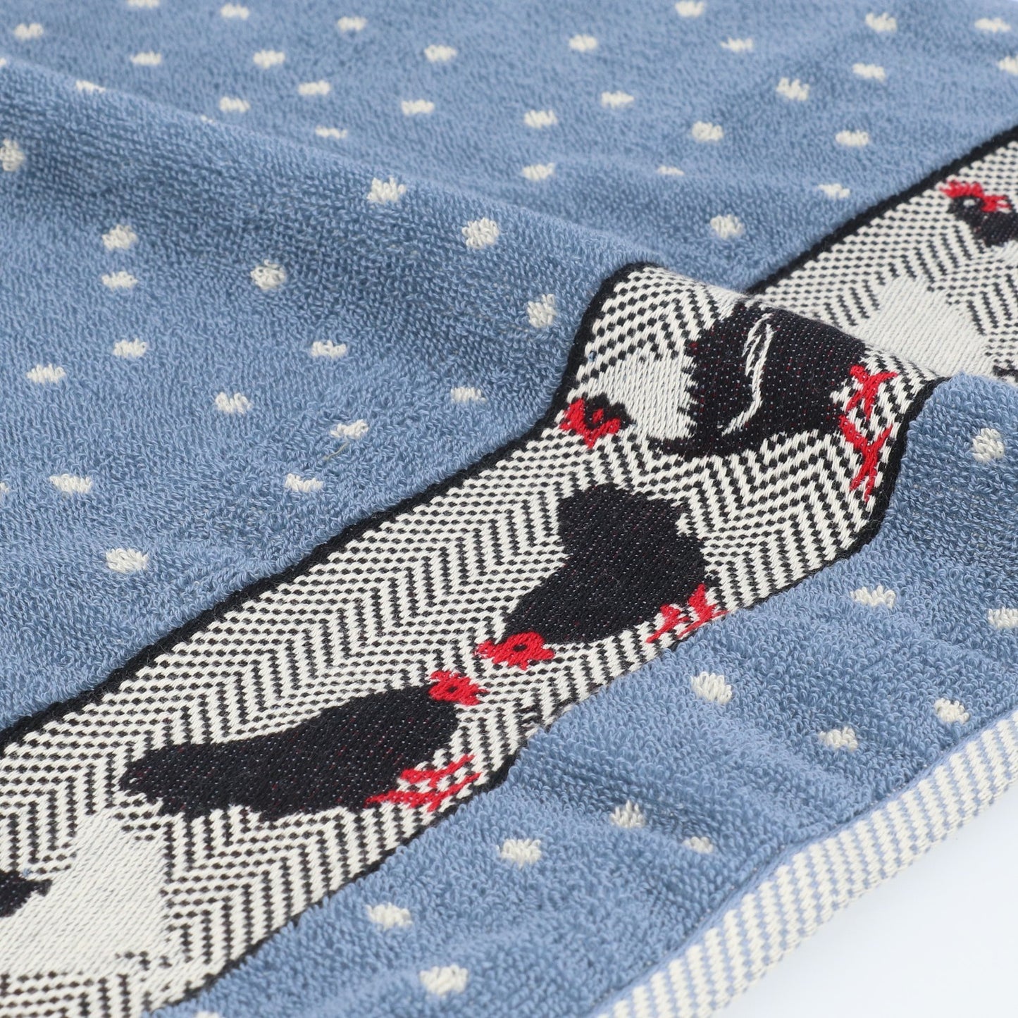 Keukendoek en Theedoek Kip Grijs Blauw