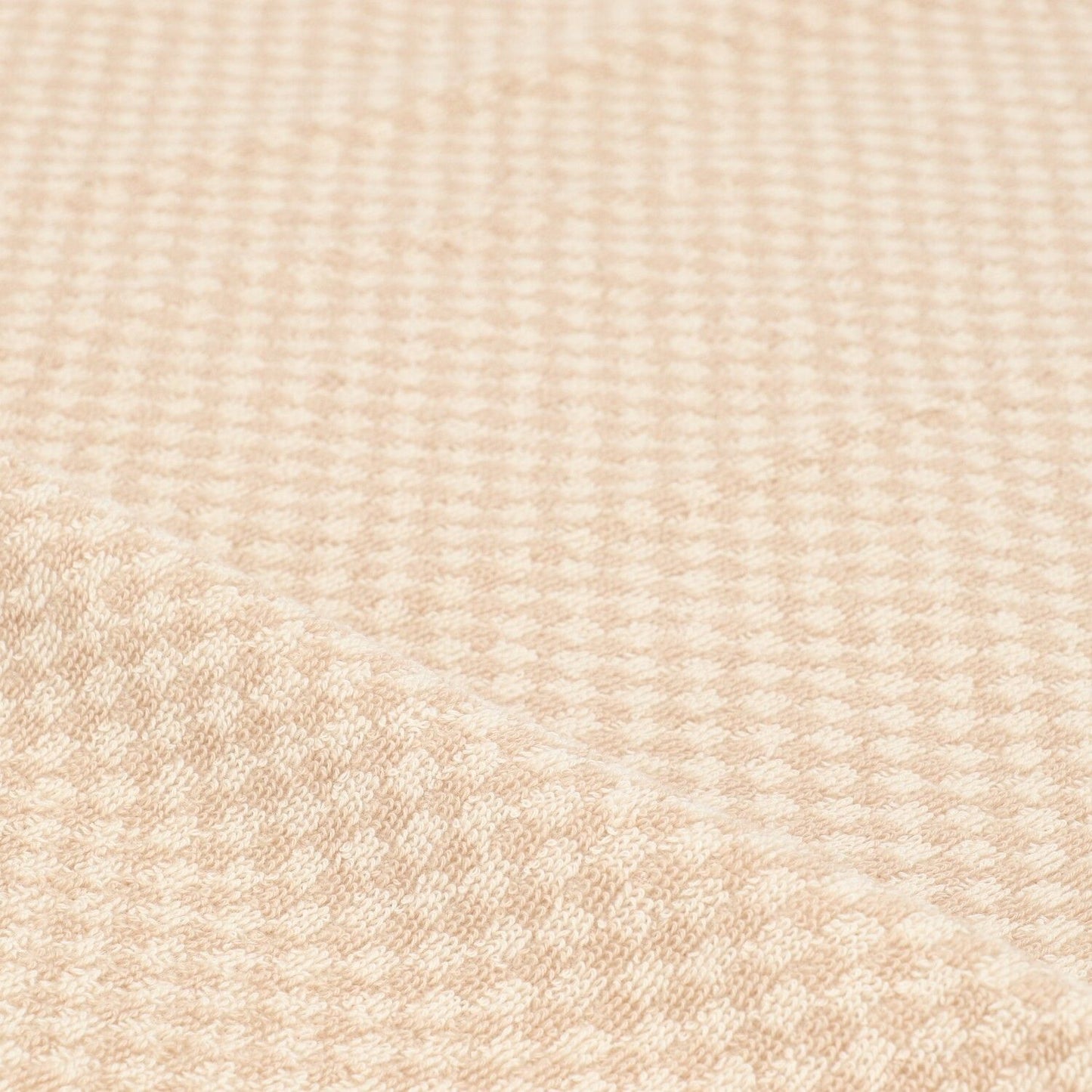 Limited Edition: Keukendoek Kleine Ruit Zand GOTS