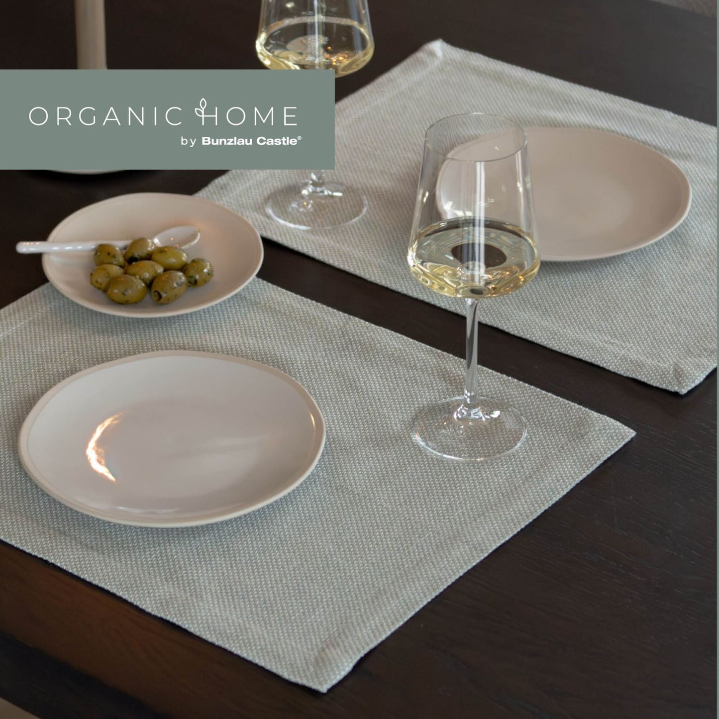 Placemats Organic Home Sage Green 45x35 cm