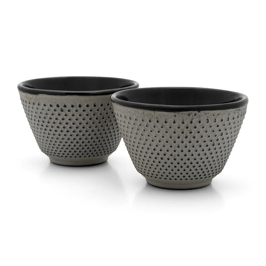 Theekopjes Jang, betongrijs - set van 2