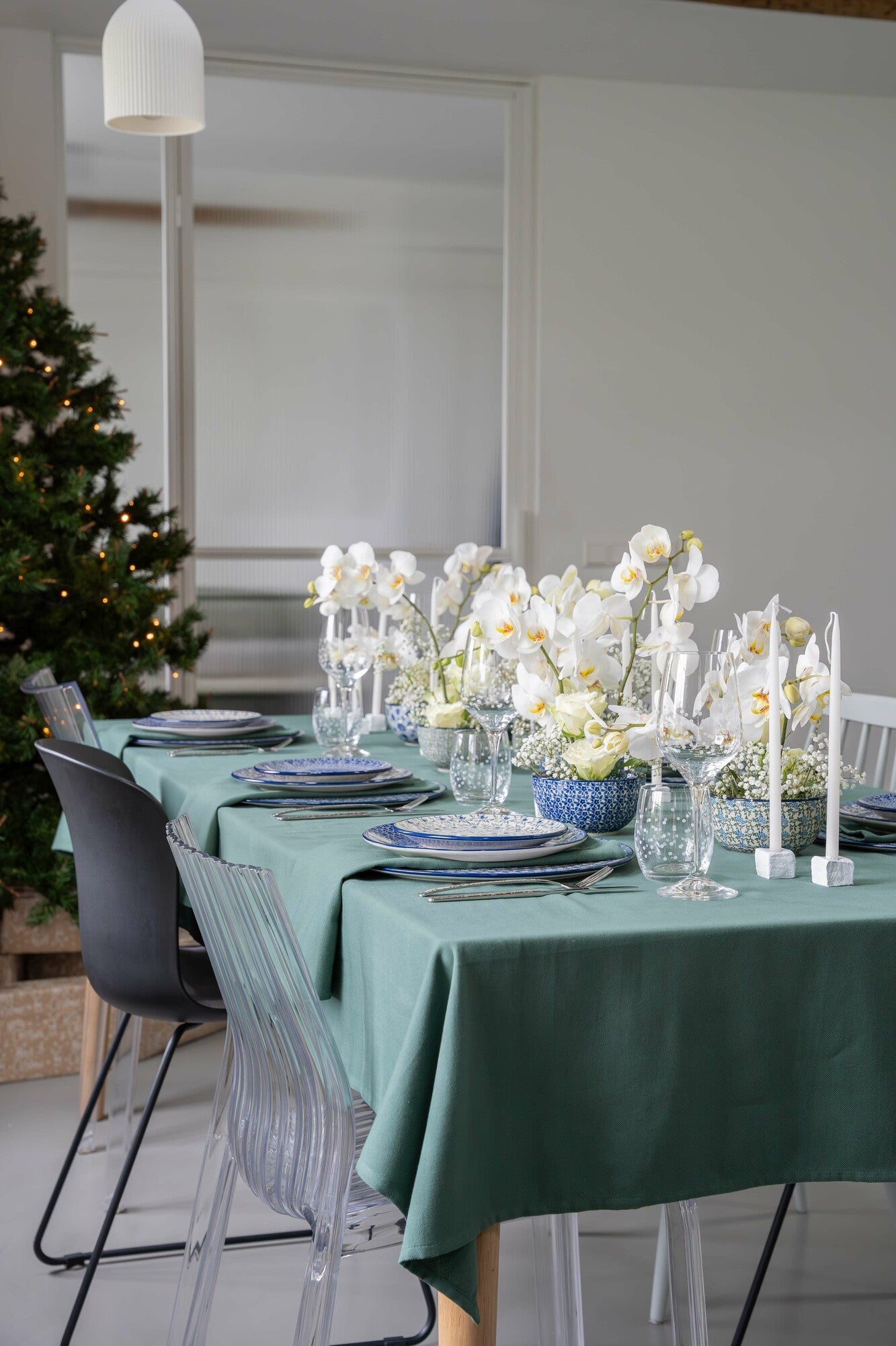 Tafelkleed Woestijn Pine Green 140x260 cm