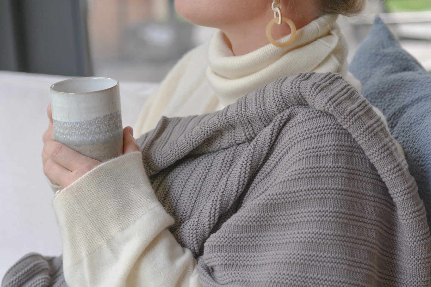 Plaid Dune Natural Taupe 130x170 cm