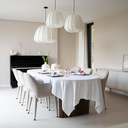 Tischdecke Desert XL Staubblau 150x350 cm