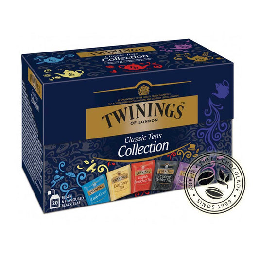 5 klassieke theeën van Twinings in één doosje