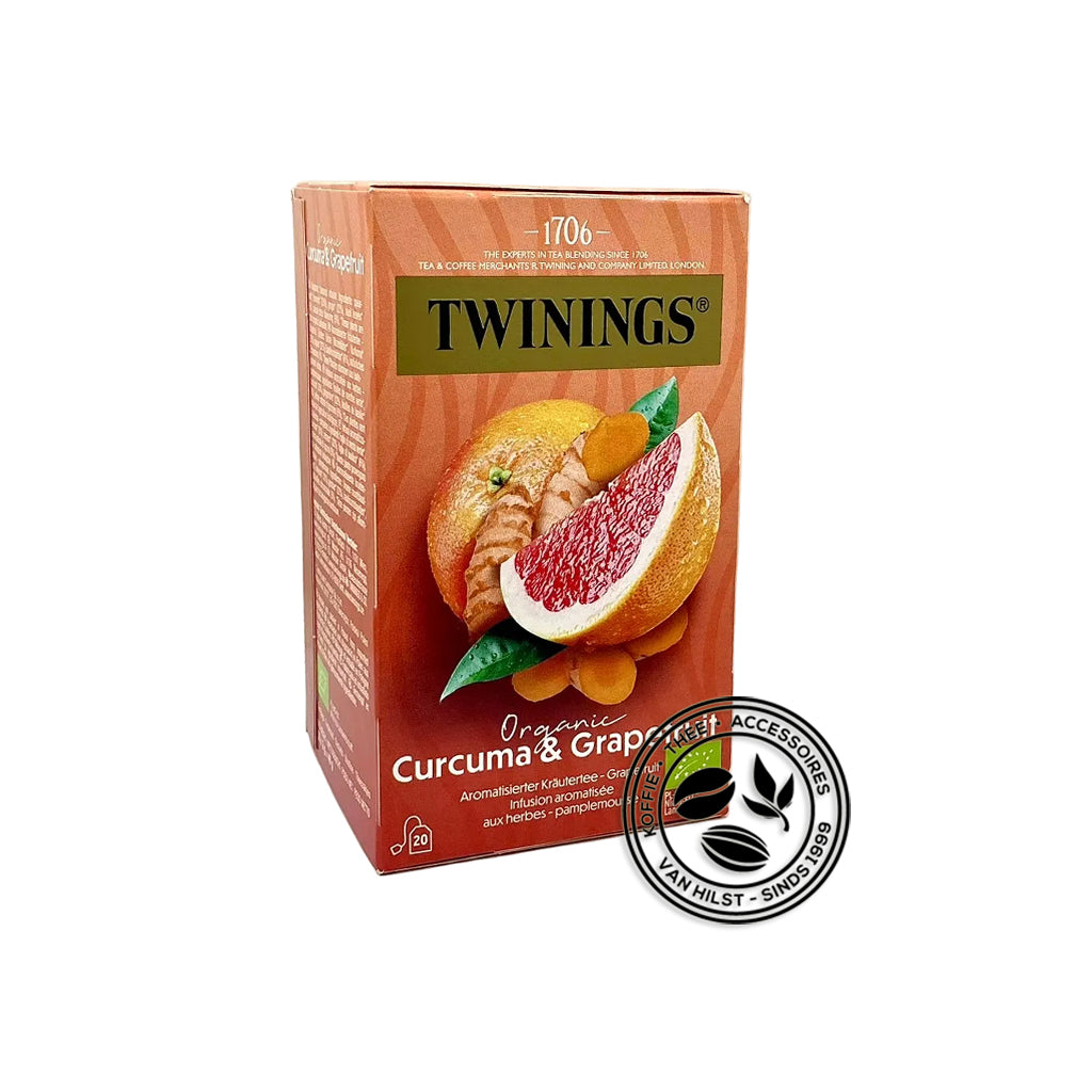 Twinings Organic Curcuma & Grapefruit: biologische fruit-kruiden-infusie.