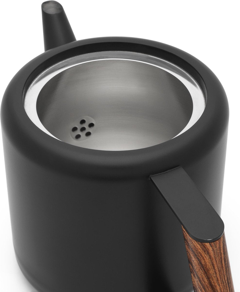 Theepot Boston Mat Zwart
