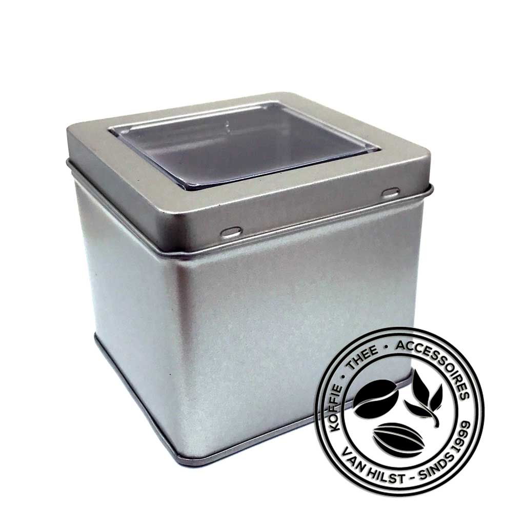 Bredemeijer - Tea chest black with 6 round cans and spoon