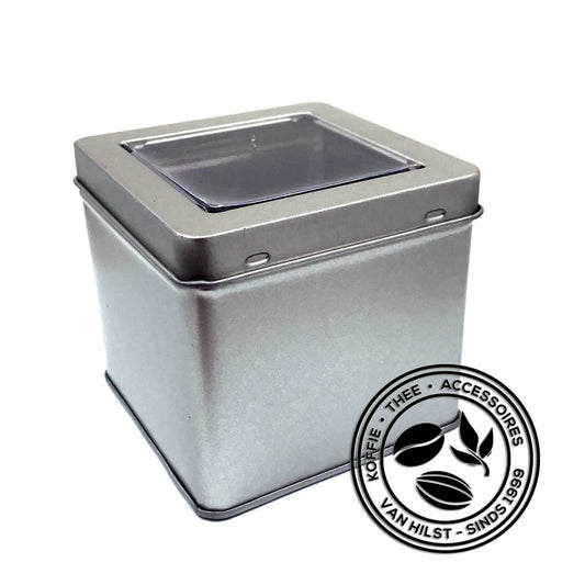 Bredemeijer - Tea chest black with 6 round cans and spoon