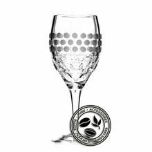 Afbeelding in Gallery-weergave laden, Witte wijnglas kristal Dots 220 ml
